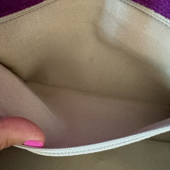 Chanel 2.55 wool shoulder & crossbody bag | Very good condition | Purple, Wool - Picture 8 of 9